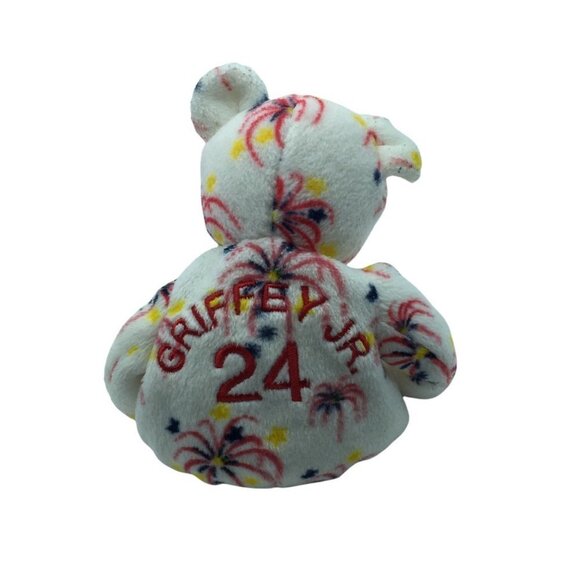 Salvino's Bammers Teddy Bear Plush Vintage Griffey Jr. #24 MLB Baseball July 4th - Picture 2 of 2